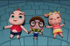 三只小猪，又萌又可爱，竟然还嚷着去冒险！图片