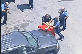 美国女子中餐馆吃霸王餐后逃跑 警察狂追抓获图片