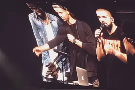 Drake奥克兰个唱第二场，库里格林现身图片