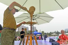 长沙举行“雕塑大作战” 中外艺术家现场PK图片