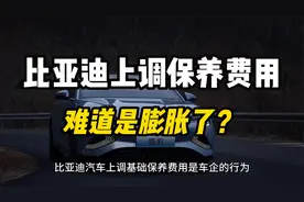 比亚迪膨胀了？上调基础保养费用 官方回应：人工上涨了