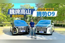 魏牌高山对比腾势D9静态篇，空间谁更宽敞，细节设计谁更合理