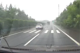 高速上突然停车，司机说高速有斑马线，喵哥带你去看看图片