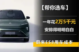 一年花2万5千元 给你安排的明明白白 蔚来ES8用车成本图片