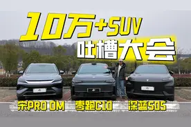 10万出头的预算，这三台新能源SUV，谁槽点最少？
