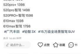 广汽丰田铂智3X价格曝光，10.98万元起，3月3日上市图片