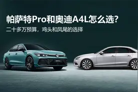 预算20多万，鸡头和凤尾，大众帕萨特Pro和奥迪A4L该选谁？视频封面
