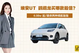 一口价6.98w 起/提供两种续航版本  埃安UT 鹦鹉龙买哪款最值？