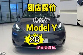 到店探价特斯拉Model Y，官补8千加消费补贴6千，落地仅26万出头视频封面