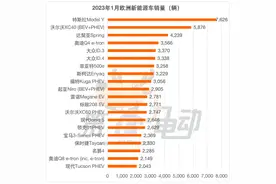 1月欧洲新能源车销量榜：沃尔沃XC40首夺亚军 名爵木兰首上榜图片