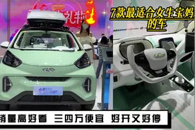 最适合女生宝妈开的7款小型新能源代步车，三四万起便宜划算