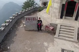 无人机跟拍，弯梁摩托挑战冀南炉峰山盘山公路，海拔1087米