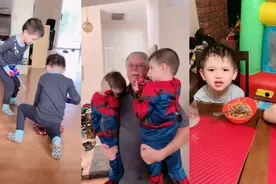 中国女人嫁给老外，生了一对混血双胞胎，网友直呼爸爸像爷爷视频封面