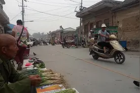 实拍：河南焦作小麻村回民区早集市，车水马龙真热闹