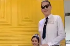 亚洲第一巨人结婚了，这身高差无敌了，祝幸福视频封面