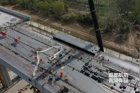 航拍安徽建设速度最快的高架桥，合肥方兴大道最近进展！