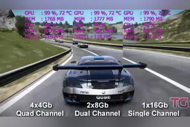 四根4G和两根8G与一根16G内存在同配置下的游戏对比效果视频封面