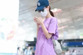 陈都灵的腿有多长？当她穿上三分裤，机场生图看呆众人图片