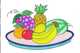 儿童简笔画：一个果盘画画视频封面