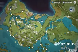 「原神」全岩风神瞳位置图图片