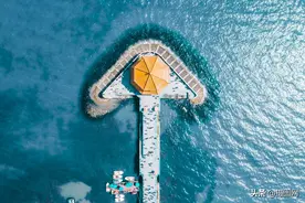 震撼航拍图（湖海）|上帝把最美的色彩，都给了湖海图片