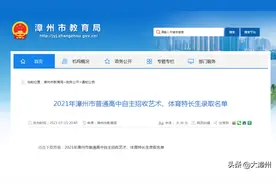 祝贺！漳州这些学生已被录取（附全名单）图片