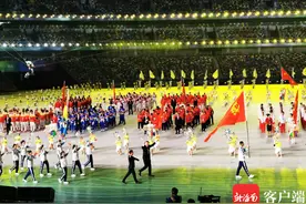 全运会开幕式海南代表团第21位入场 海南参加11个竞体项目比赛图片