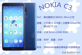E拆解：Nokia回归，C3带着可拆卸电池来啦图片