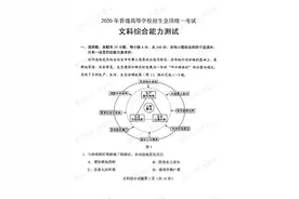 2020年湖北高考文科综合试卷及答案图片
