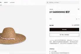 LV草帽火了 百分百稻草售价八千多 网友：戴上影响我插秧吗？图片