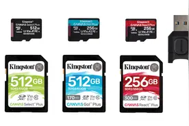 300MB/秒传输速度 金士顿Canvas Plus系列存储卡图片