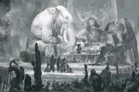 孙悟空被吓的跌倒在地，《西游记》根本不敢照着原著拍的狮驼岭图片