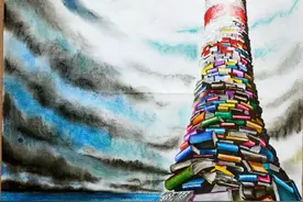 万宁一学生绘画作品荣获国家新闻出版署2019年“我的书屋·我的梦”优秀绘画奖图片