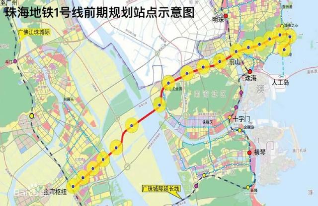 珠海将迎来首条“地铁”!线路图首次曝光