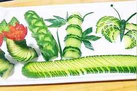 8种简易的黄瓜切雕方法，看一遍全部学会视频封面