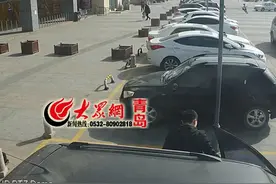 奇葩！大风“偷走”汽车 青岛车主以为被偷急报警图片