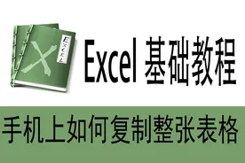 手机上如何复制整张表格？视频封面