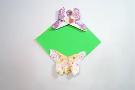 3分钟一张纸轻松学会蝴蝶书签的折法，简单又漂亮的折纸书签