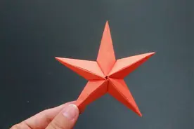 漂亮的幸运星折纸“简单折几下”还是立体的，手工DIY大全视频