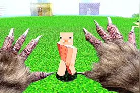 我的世界：一头狼 VS 3只猪 结果会如何 搞笑动画视频封面