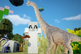 「恋墨」我的世界侏罗纪公园 升级村民制作法杖