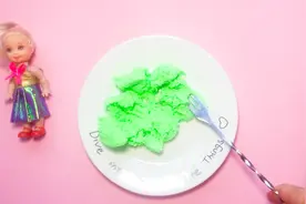 DIY超轻粘土版太空沙，无食用盐无沙土，非常简单的制作方法