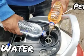 汽油加水倒进油箱，会发生什么，车子还会跑吗？视频封面