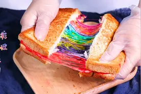 网红小零食彩虹吐司，其实很简单
