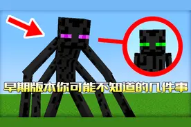 我的世界：关于老版本你所不知道的几件事，原来末影人是绿色的