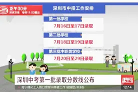 深圳中考首批录取分数线公布 四大名校普遍低于去年视频封面