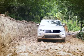 城市SUV也能越野爬坡？驾大众探歌穿越豁泥 四驱性能真不错！