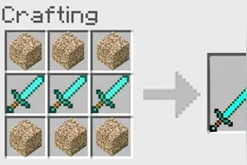 我的世界：如何制作超级加长钻石宝剑，小僵再也不能近身