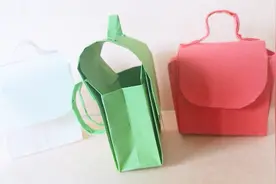 制作简单的折纸书包，教会家里的小朋友们吧