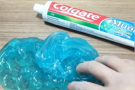 1分钟学会用牙膏做透泰，解压泥简单教程，玩起来像假水